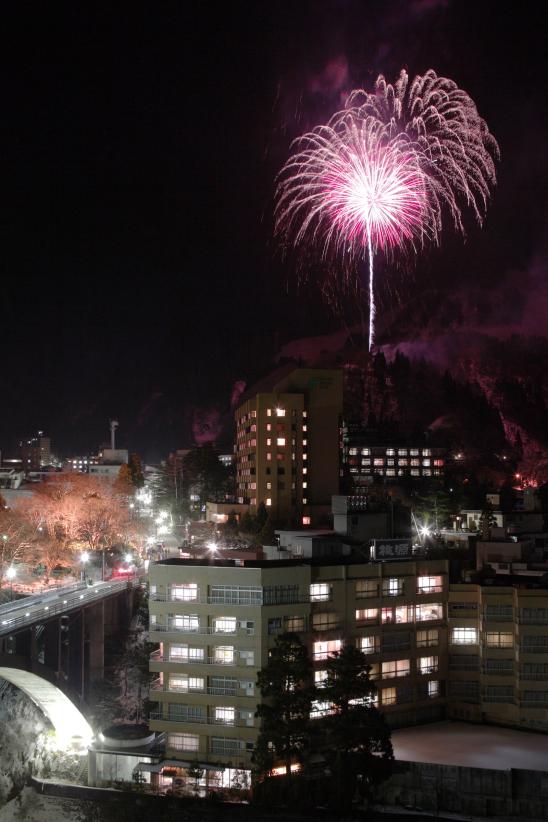 Fireworks in Unazuki Hot Spring(1)