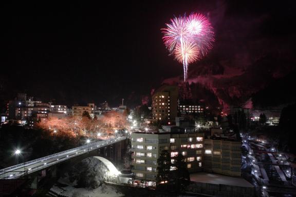 Fireworks in Unazuki Hot Spring(2)